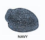 Full Rhinestone Beret Hat