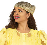 Full Rhinestone Beret Hat