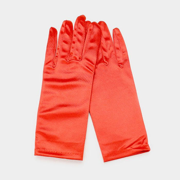 Dressy Satin Church Gloves (Multiple Color Choices)