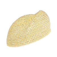 Full Rhinestone Beret Hat