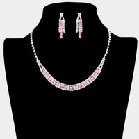 Rhinestone Necklace Set