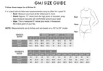 GMI SIZE GUIDE