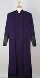 Clergy Robe with Matching Stole (Purple/Black)
