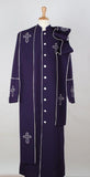 Robe With Matching Stole (Purple/White)